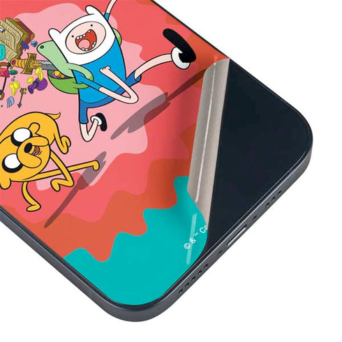 Adult Swim Adventure Time Jake and Finn iPhone 14 Plus Skin